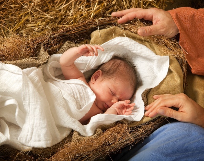 Weihnachten-Baby